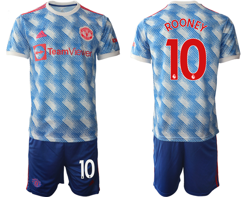 Men 2021-2022 Club Manchester United away blue #10 Soccer Jersey->manchester united jersey->Soccer Club Jersey